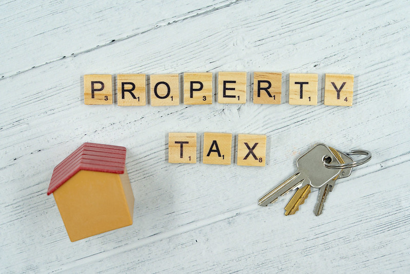 Property Tax Written With Scrabble
