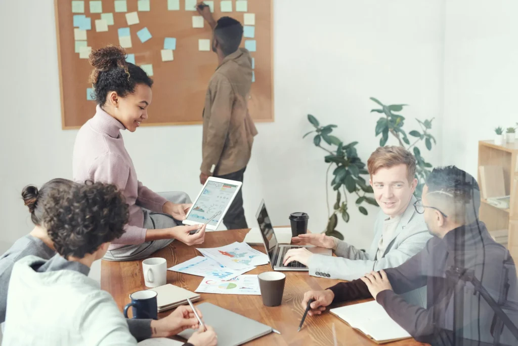 Board room discussion